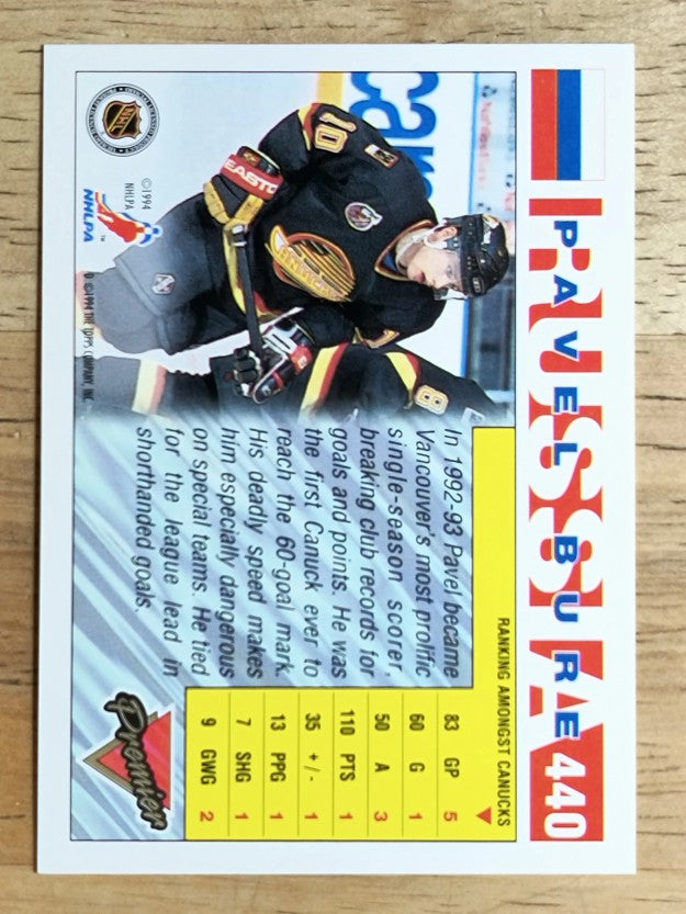1993-94 Topps Premier #440 Pavel Bure RUS