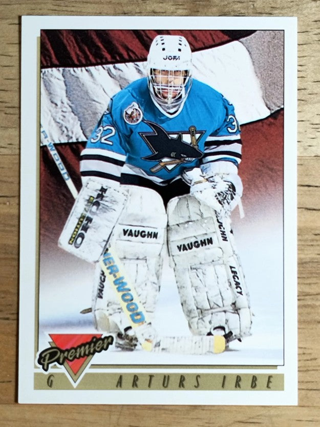 1993-94 Topps Premier #442 Arturs Irbe LAT