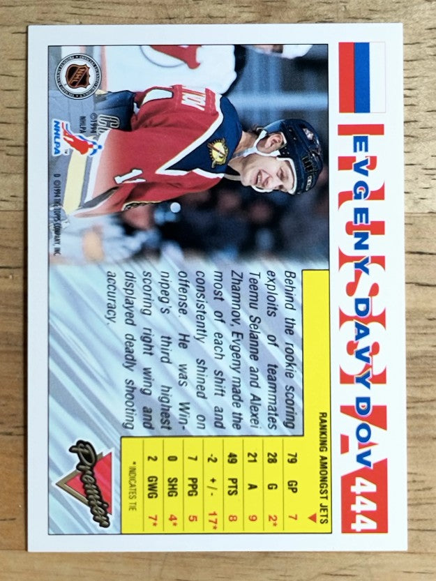 1993-94 Topps Premier #444 Evgeny Davydov