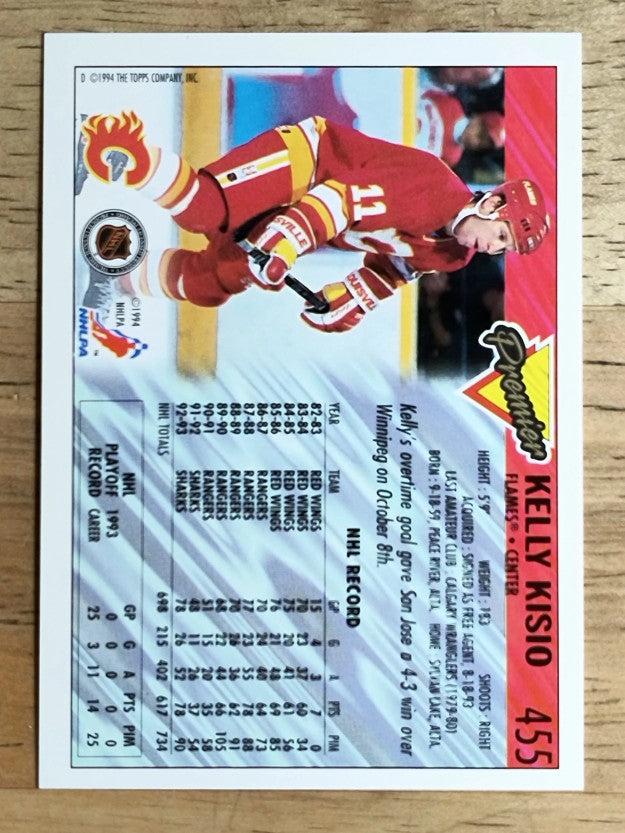 1993-94 Topps Premier #455 Kelly Kisio