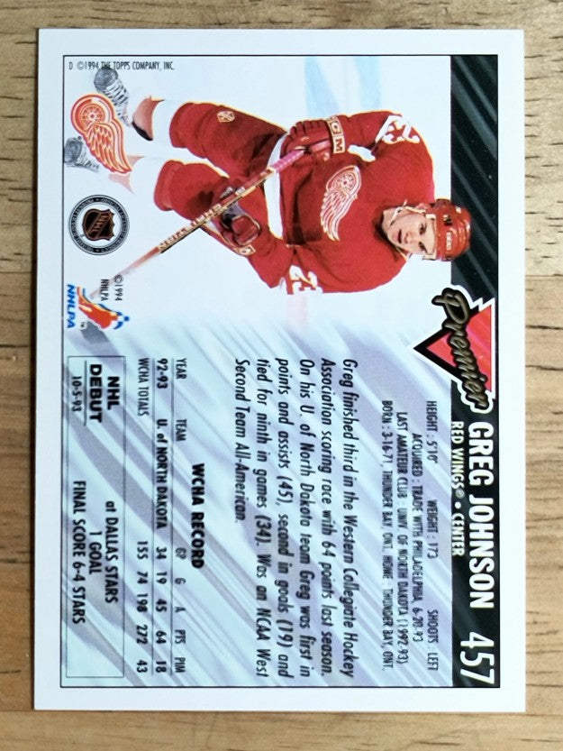 1993-94 Topps Premier #457 Greg Johnson