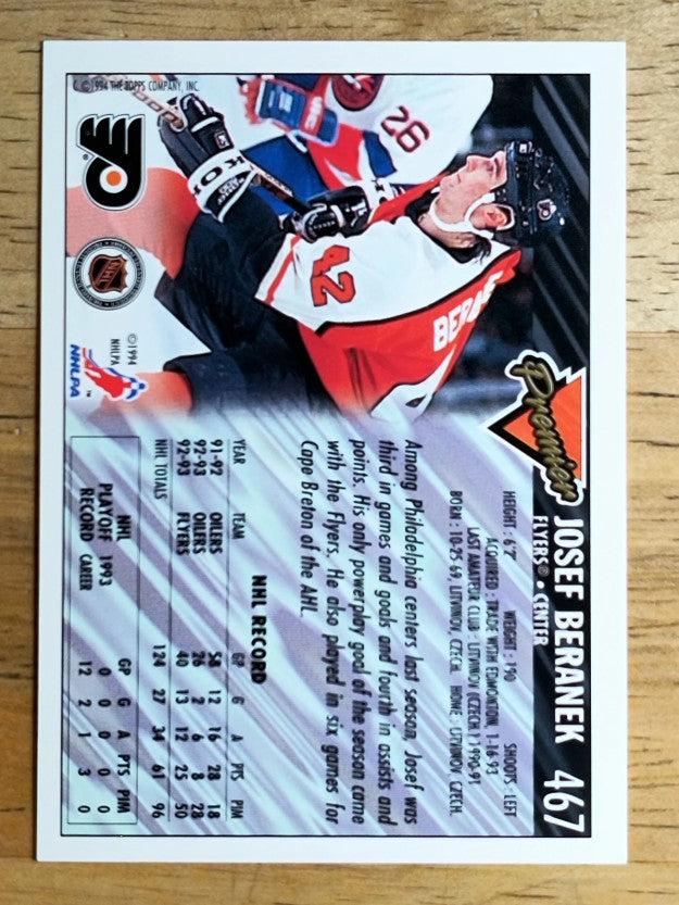1993-94 Topps Premier #467 Josef Beranek