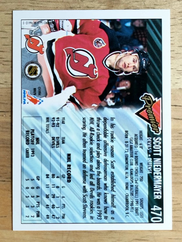 1993-94 Topps Premier #470 Scott Niedermayer