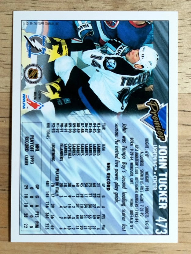 1993-94 Topps Premier #473 John Tucker