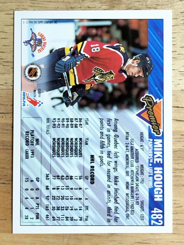 1993-94 Topps Premier #482 Mike Hough
