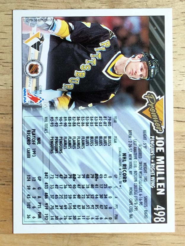 1993-94 Topps Premier #498 Joe Mullen