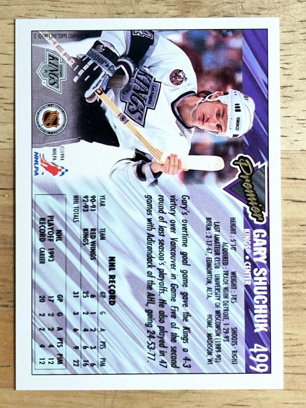 1993-94 Topps Premier #499 Gary Shuchuk