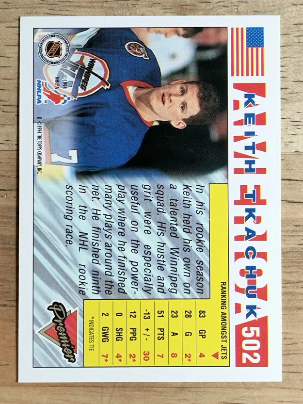 1993-94 Topps Premier #502 Keith Tkachuk USA