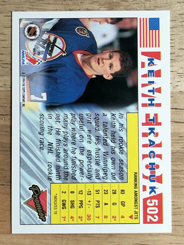 1993-94 Topps Premier #502 Keith Tkachuk USA