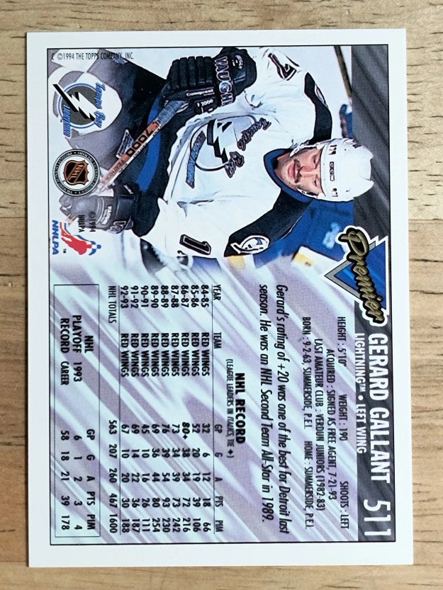 1993-94 Topps Premier #511 Gerard Gallant