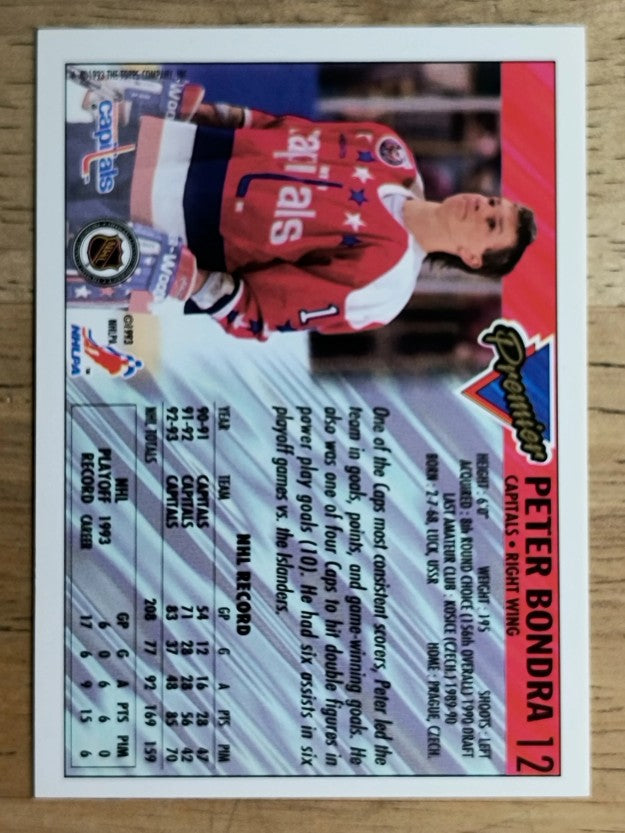 1993-94 Topps Premier Gold #12 Peter Bondra