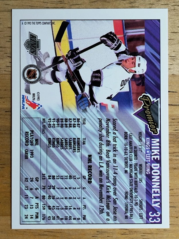 1993-94 Topps Premier Gold #33 Mike Donnelly