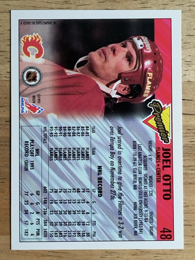 1993-94 Topps Premier Gold #48 Joel Otto