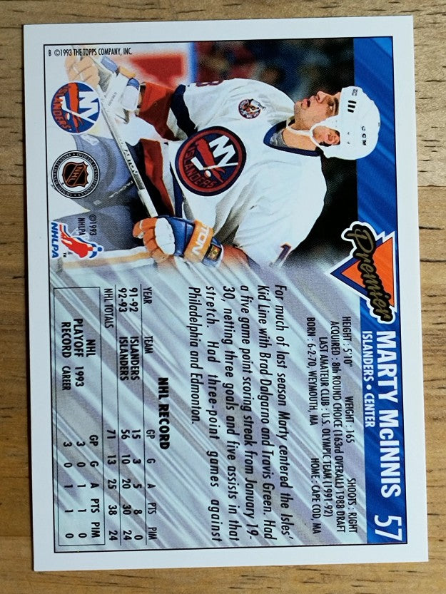 1993-94 Topps Premier Gold #57 Marty McInnis