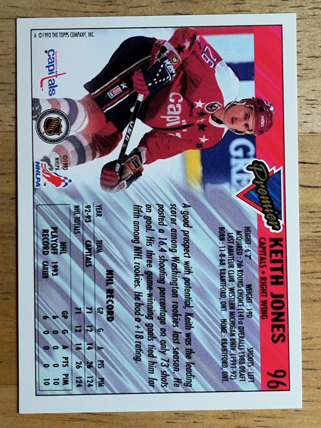 1993-94 Topps Premier Gold #96 Keith Jones