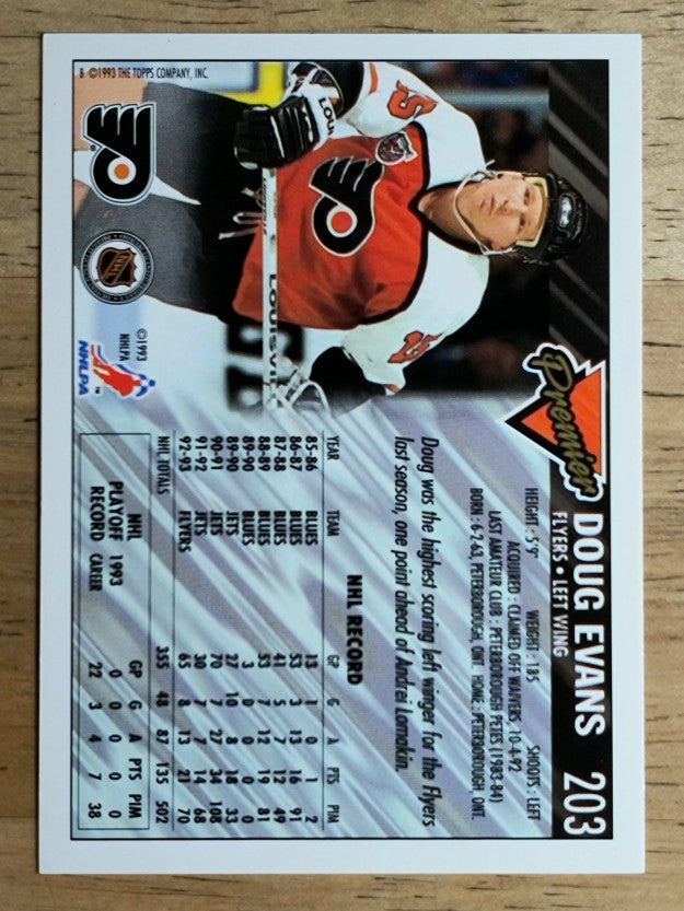 1993-94 Topps Premier Gold #203 Doug Evans