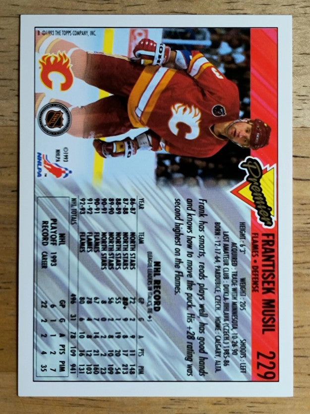 1993-94 Topps Premier Gold #229 Frank Musil