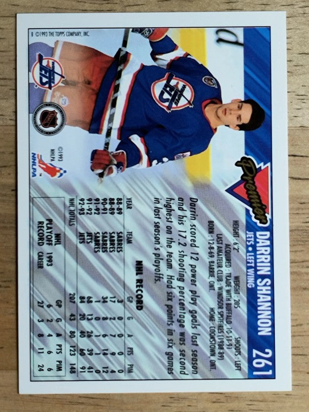 1993-94 Topps Premier Gold #261 Darrin Shannon