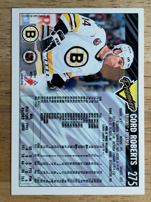 1993-94 Topps Premier Gold #275 Gord Roberts