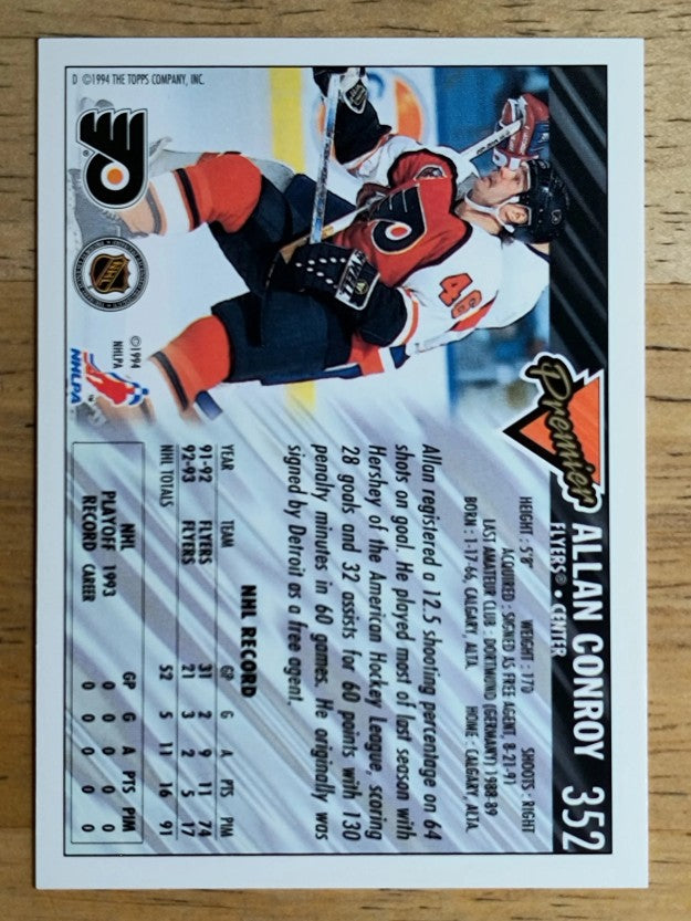 1993-94 Topps Premier Gold #352 Alan Conroy