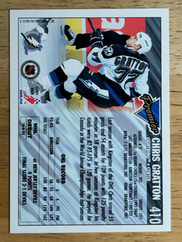 1993-94 Topps Premier Gold #410 Chris Gratton