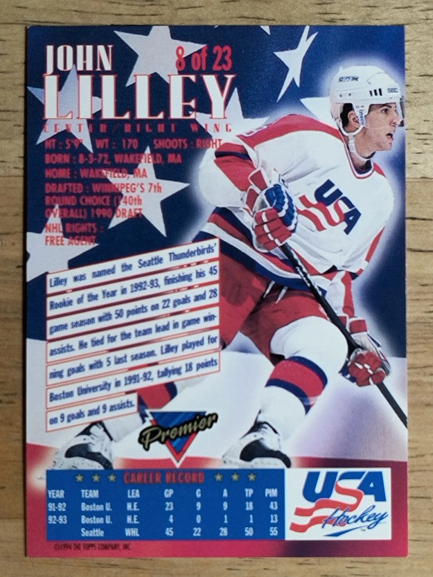 1993-94 Topps Premier Team USA #8 John Lilley