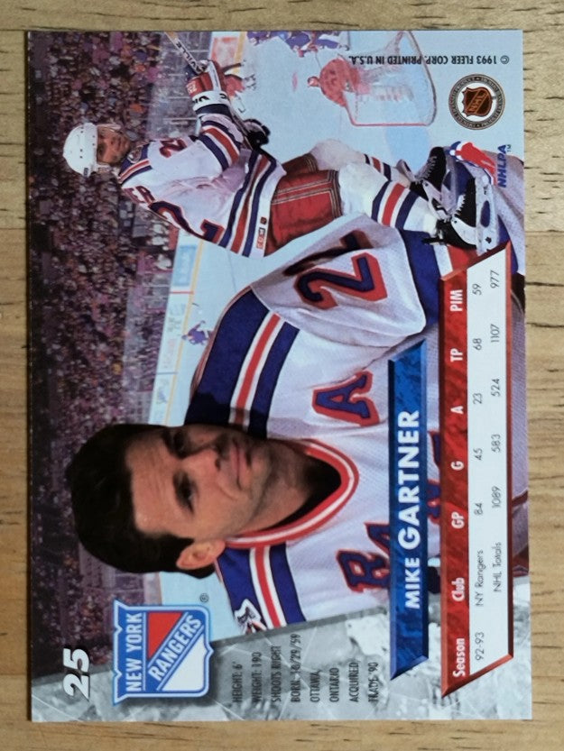 1993-94 Ultra #25 Mike Gartner