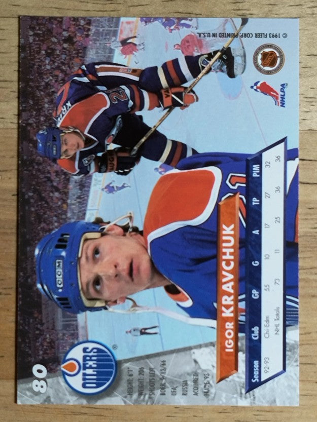 1993-94 Ultra #80 Igor Kravchuk