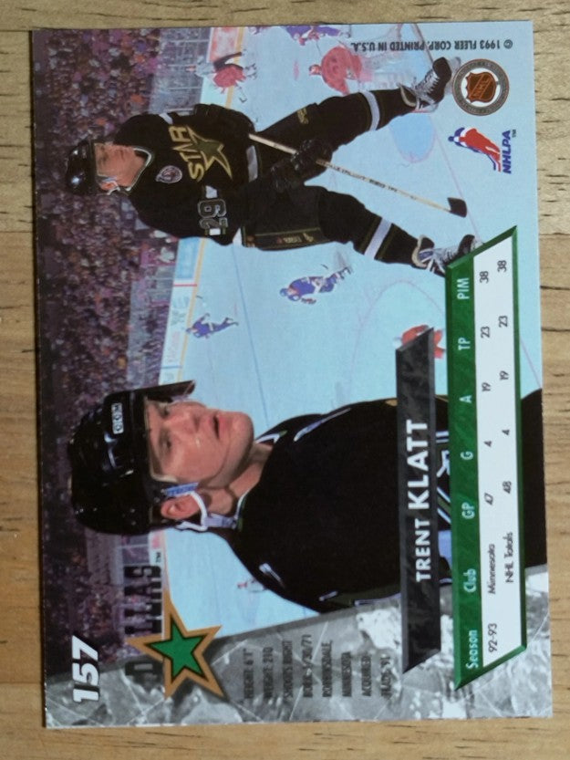 1993-94 Ultra #157 Trent Klatt