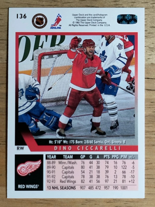 1993-94 Upper Deck #136 Dino Ciccarelli