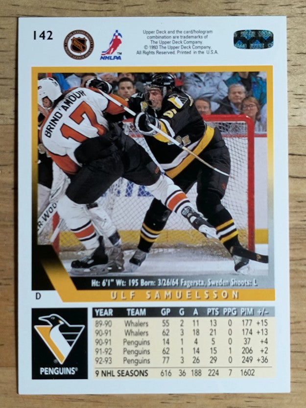1993-94 Upper Deck #142 Ulf Samuelsson