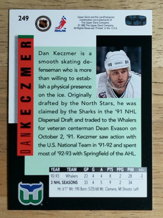 1993-94 Upper Deck #249 Dan Keczmer SR