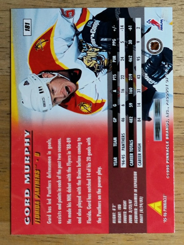 1995-96 Pinnacle #181 Gord Murphy