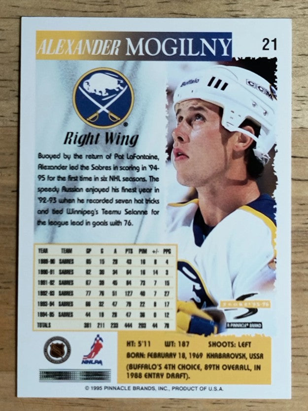 1995-96 Score #21 Alexander Mogilny