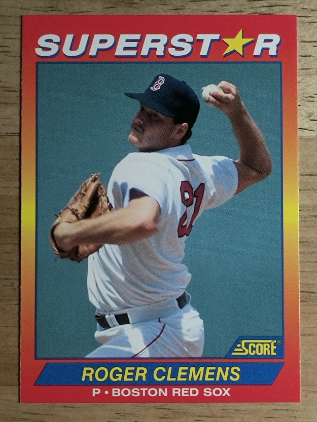 1992 Score 100 Superstars #74 Roger Clemens