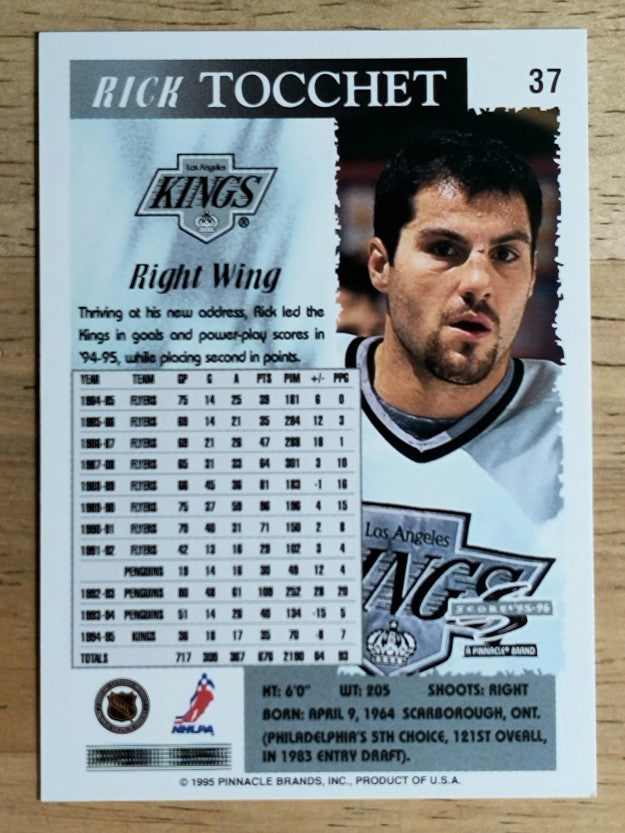 1995-96 Score #37 Rick Tocchet