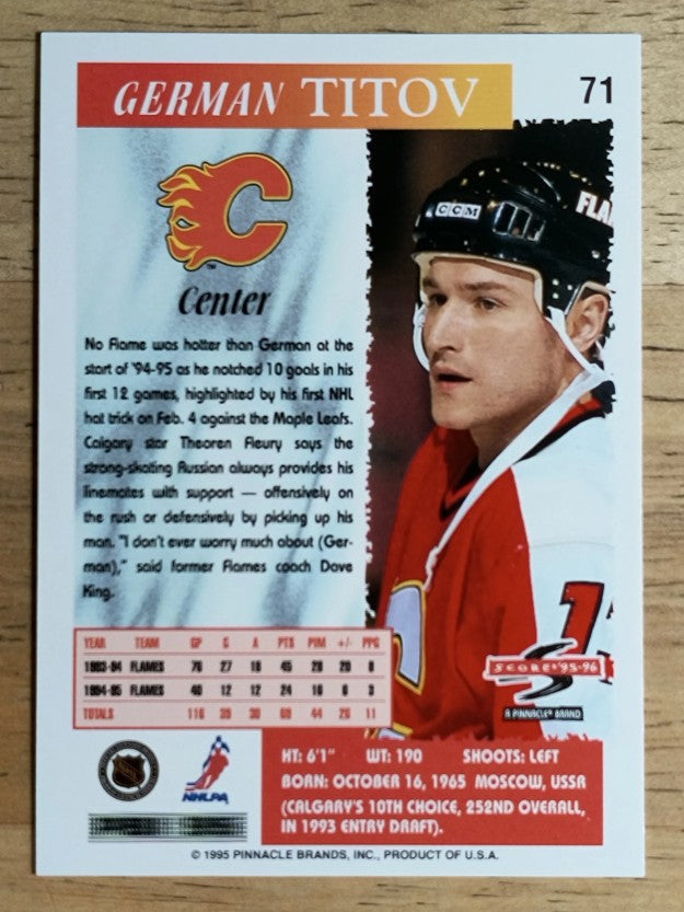 1995-96 Score #71 German Titov