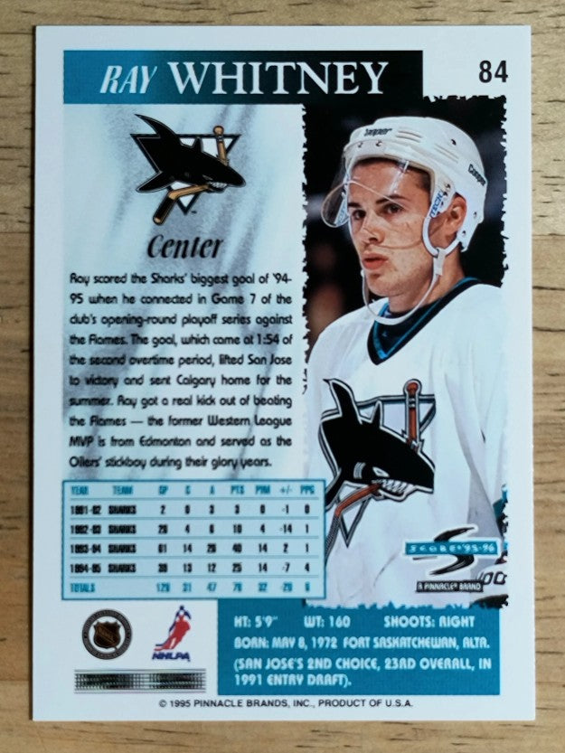 1995-96 Score #84 Ray Whitney