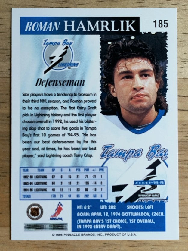 1995-96 Score #185 Roman Hamrlik