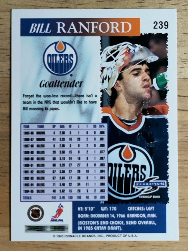 1995-96 Score #239 Bill Ranford