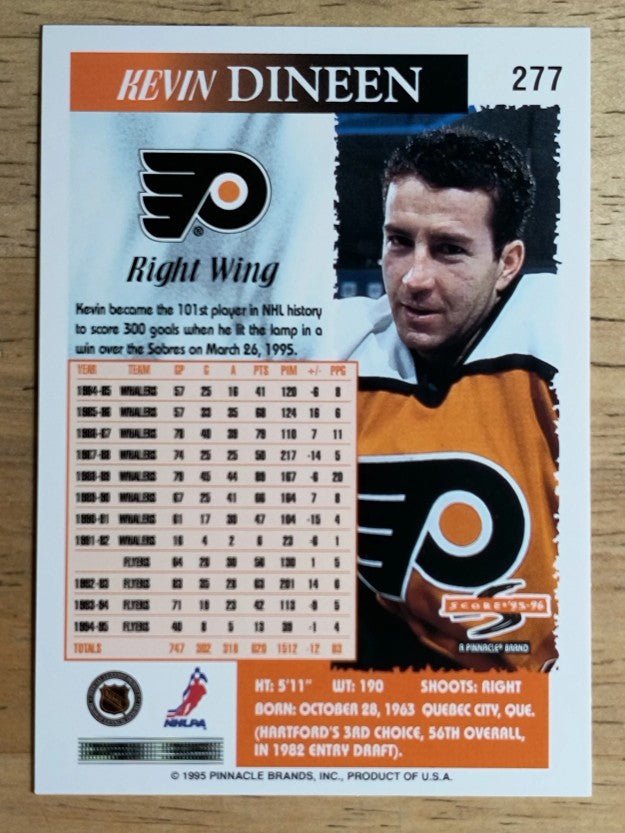 1995-96 Score #277 Kevin Dineen