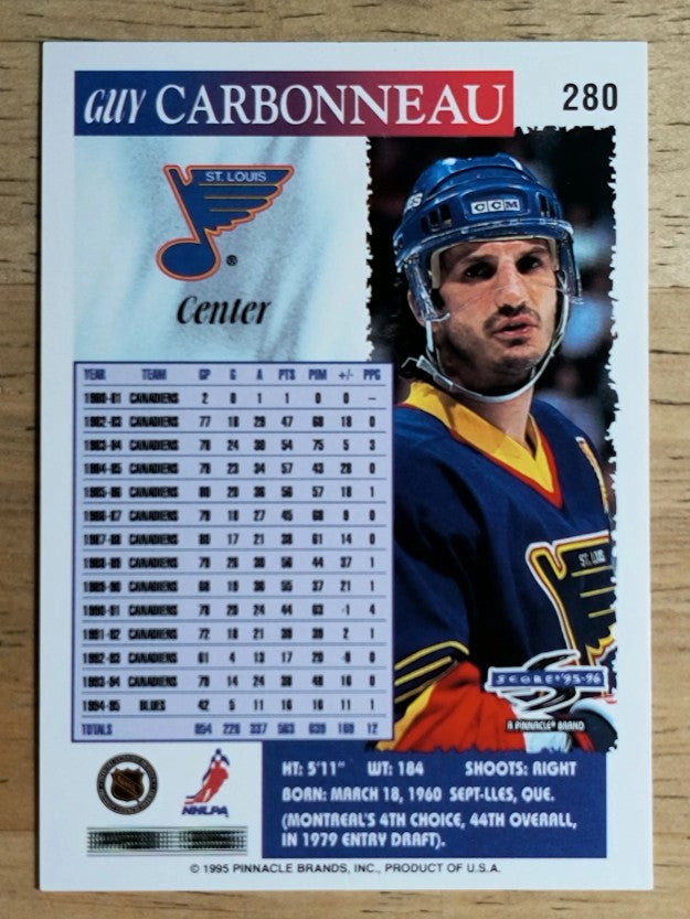 1995-96 Score #280 Guy Carbonneau