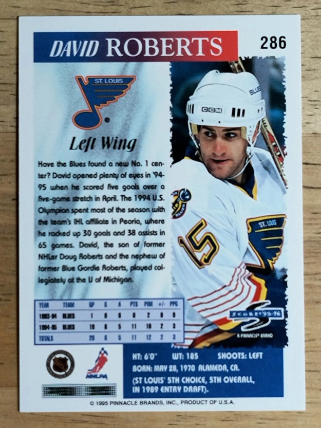 1995-96 Score #286 David Roberts