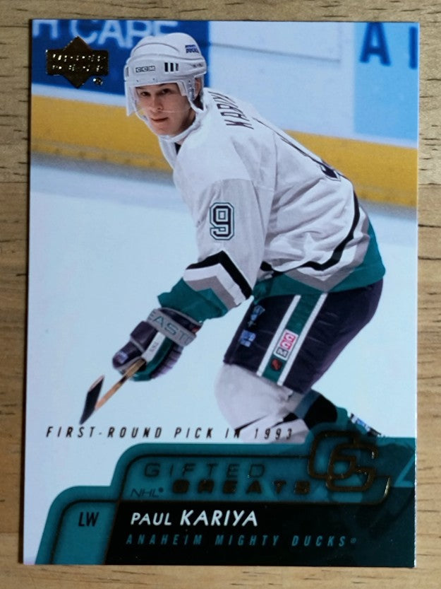 2002-03 Upper Deck Gifted Greats #GG1 Paul Kariya