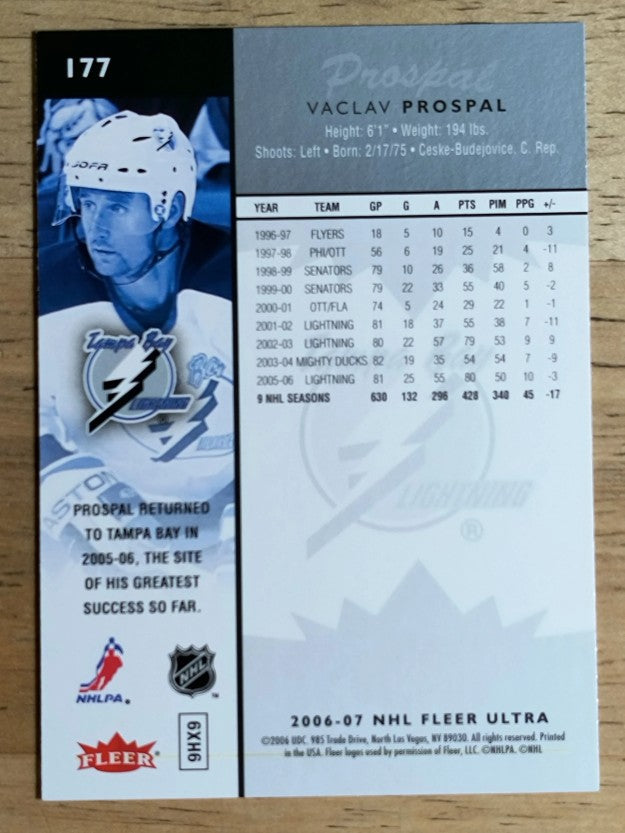 2006-07 Ultra #177 Vaclav Prospal