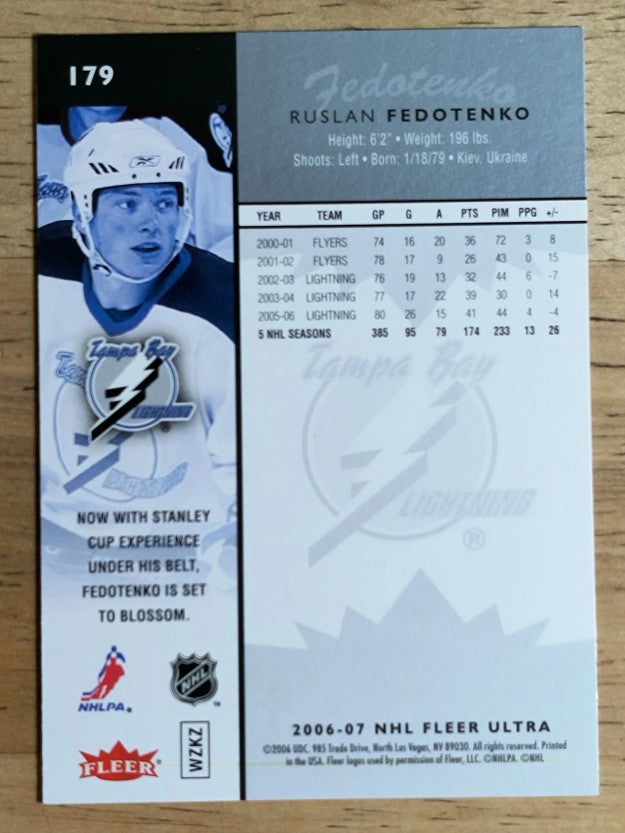 2006-07 Ultra #179 Ruslan Fedotenko