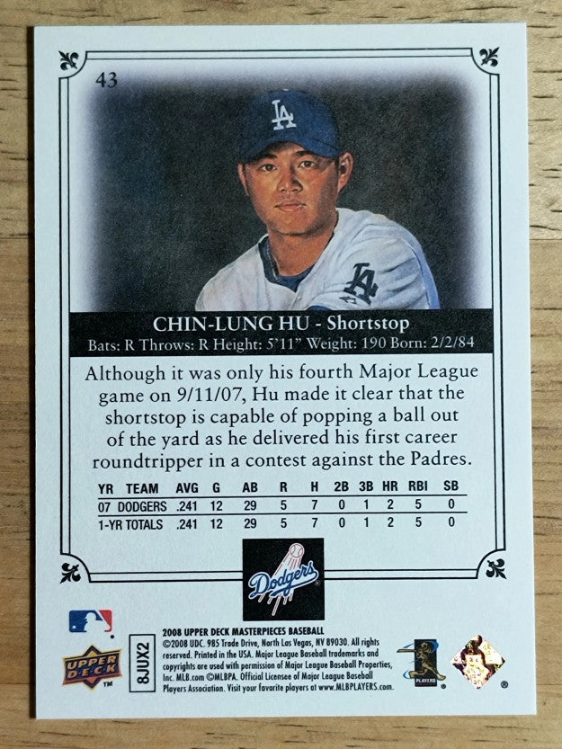 2008 UD Masterpieces #43 Chin-Lung Hu