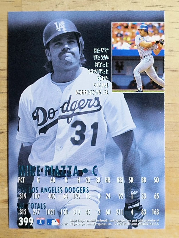 1995 Ultra #399 Mike Piazza