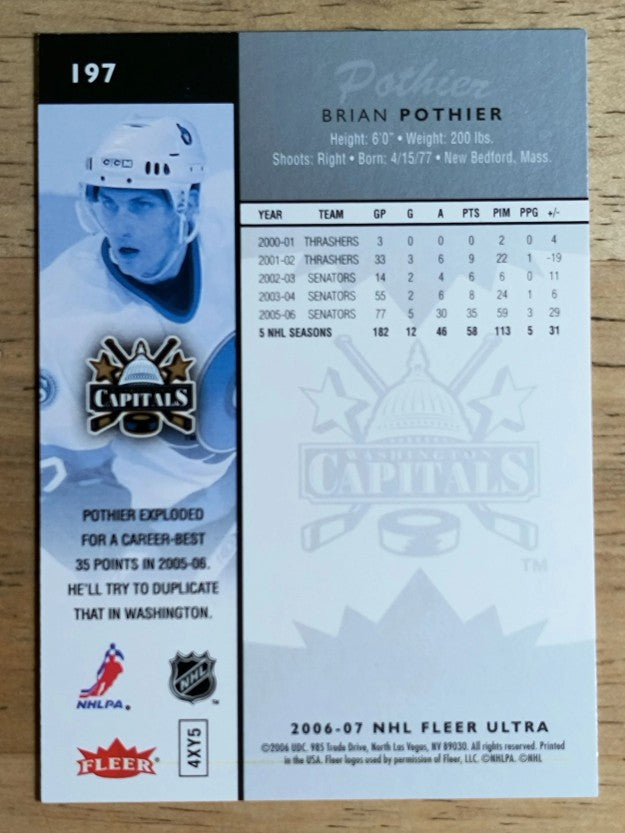 2006-07 Ultra #197 Brian Pothier