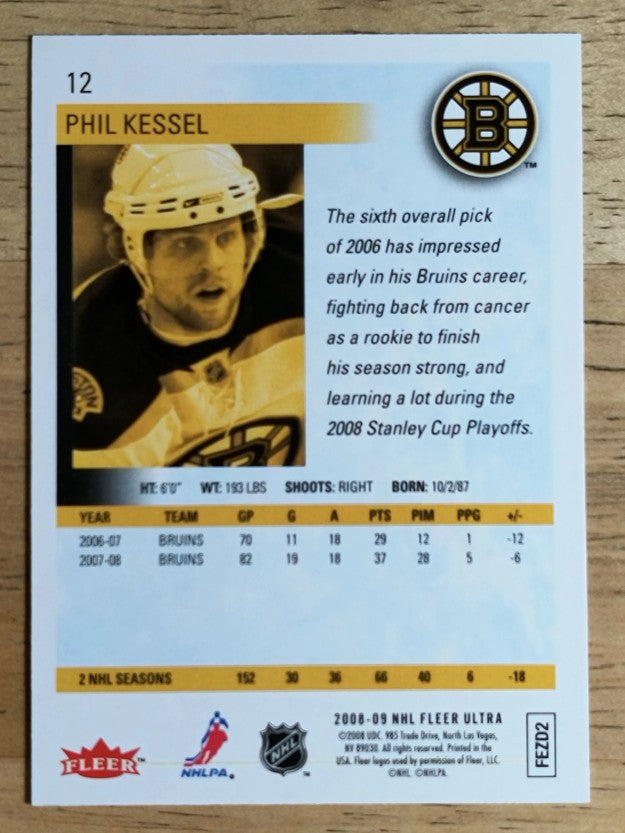 2008-09 Ultra Gold Medallion #12 Phil Kessel